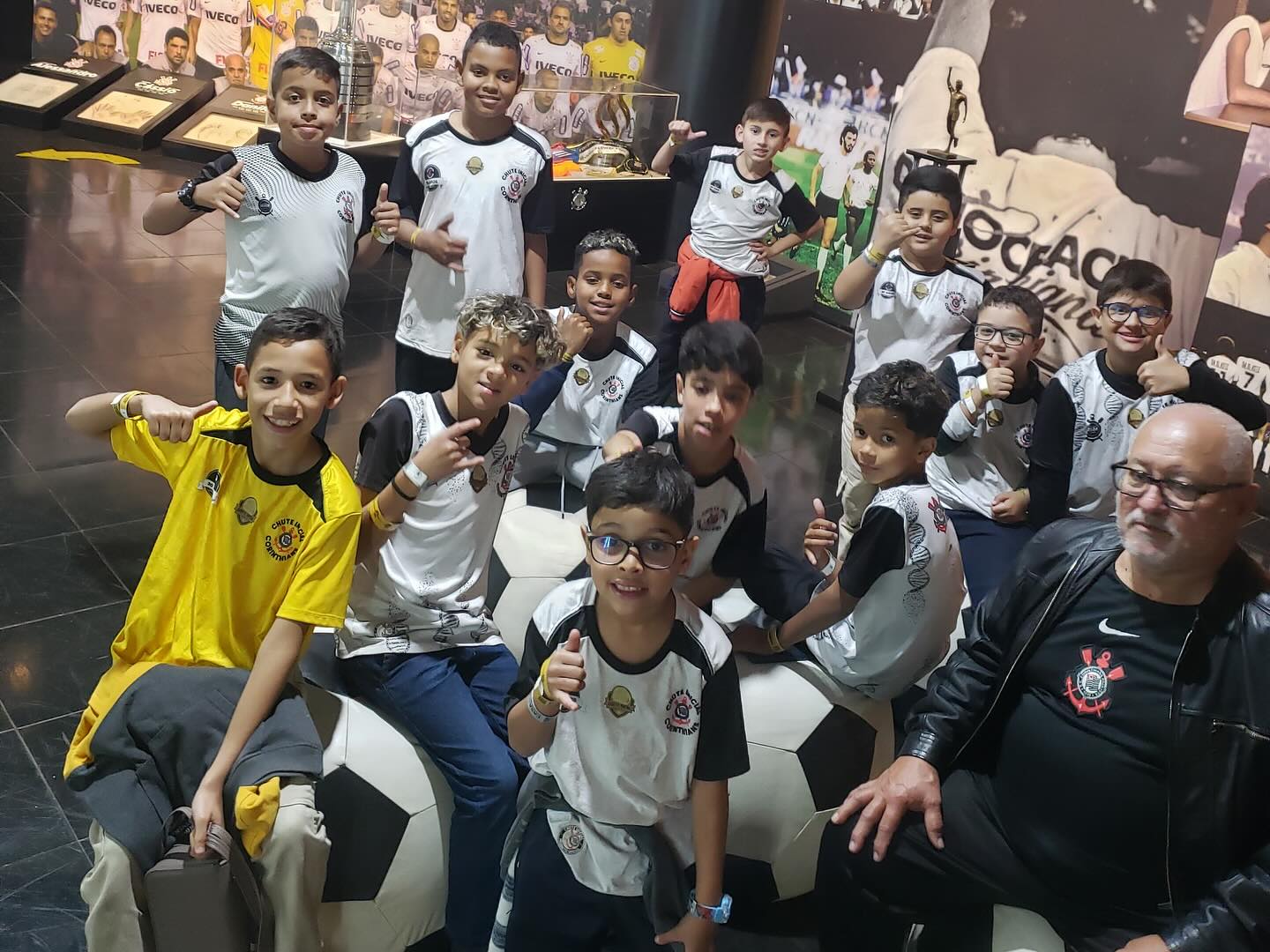 Visita ao museu do Corinthians